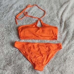 Vibrant Orange Bikini Set